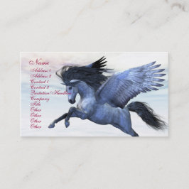 VISITA TARJETA DE NEGOCIOS PEGASUS DE PLATA