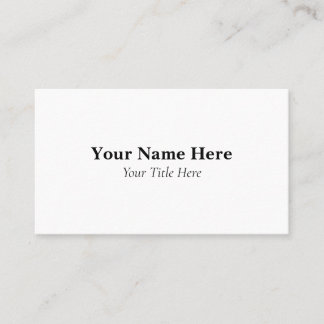 Visita Tarjeta de Negocios Personalizada