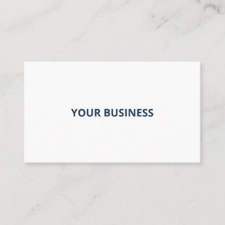 Visita Tarjeta de Negocios Personalizada Clásica Navy Bla