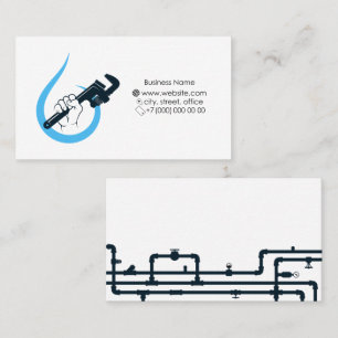 Visita Tarjeta de negocios Plumber and Plumbing Works