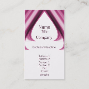 Visita Tarjeta de Negocios Pro Swirls I, Fuchsia