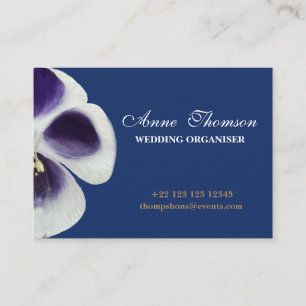 Visita Tarjeta de negocios profesional floral mínima