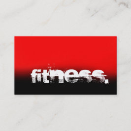 Visita Tarjeta de negocios Red Black Personal Trainer Fit