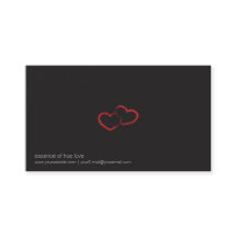 Tarjeta de negocios Red Double Heart