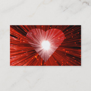 Visita Tarjeta de negocios Red Heart negro