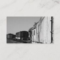 Tarjeta de negocios Train Cars On Rail Yard