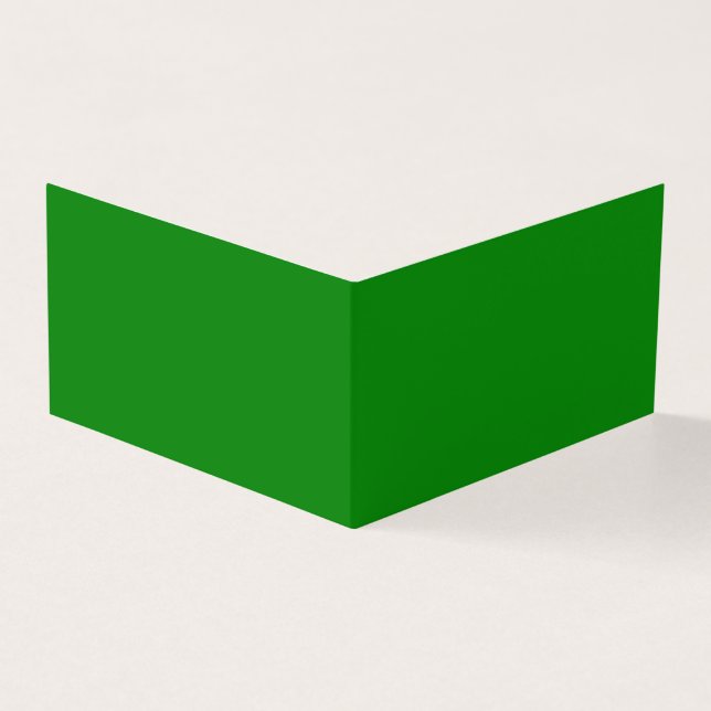 Visita Tarjeta de negocios verde doblada (Exterior)