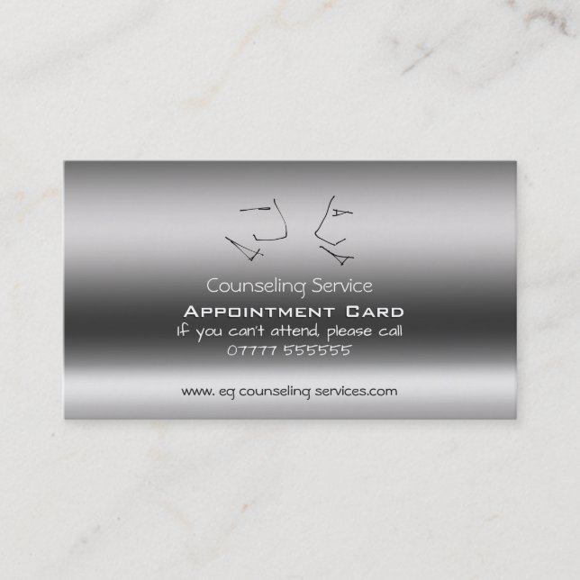 Visita Tarjeta de nombramiento de consejero, jefe de conv (Anverso)