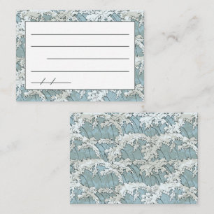 Visita Tarjeta de nota poema japonesa Haiku