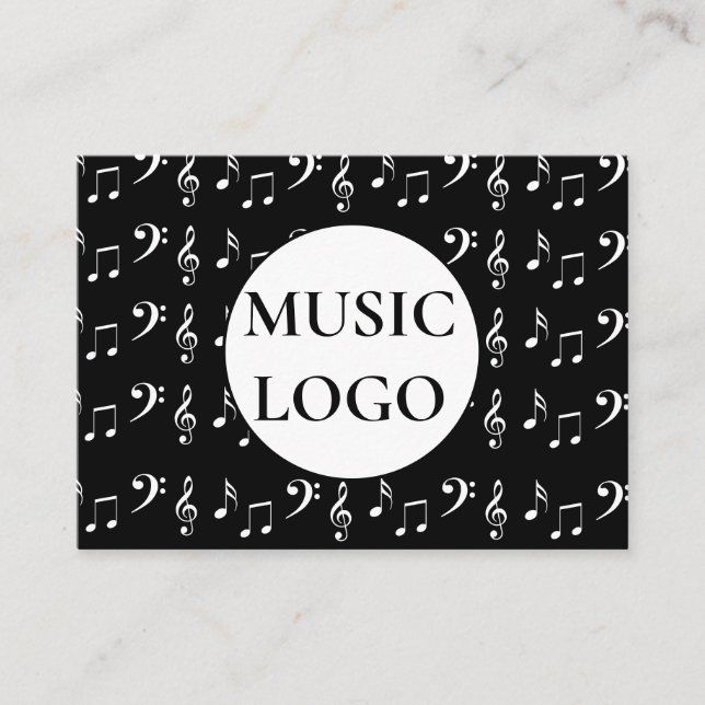 Visita Tarjeta de notas musicales (Anverso)