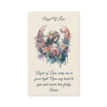 Tarjeta de oración Ángel de Amor