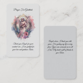 Visita Tarjeta de oración Ángel Prayer para Gratitud