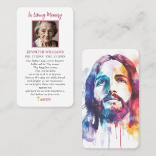 Visita Tarjeta de Oración Católica Jesús Cristo Nuestro P