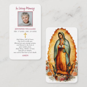 Visita Tarjeta de Oración Católica Nuestra Señora de Guad