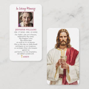 Visita Tarjeta de Oración Católica Oración Jesús Nuestro