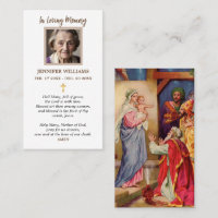 Tarjeta de Oración Católica Sagrada Familia Jesús 