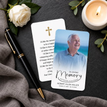 Tarjeta de oración con foto y marcador de libro co