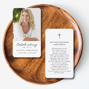 Visita Tarjeta de oración conmemorativa de celebración de