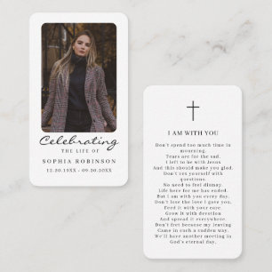Visita Tarjeta de oración conmemorativa de celebración de