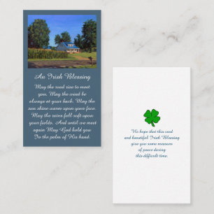 Visita Tarjeta de oración conmemorativa de la bendición