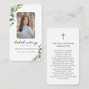 Visita Tarjeta de oración conmemorativa de la celebración