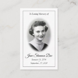 Visita Tarjeta de oración conmemorativa - El salmo número