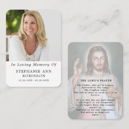 Visita Tarjeta de oración cristiana de la oración del Señ