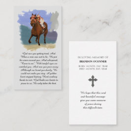 Visita Tarjeta de Oración de Bendición del Caballo de Car