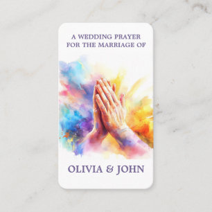 Visita Tarjeta de Oración de Boda Orando Por Ti Tarjeta