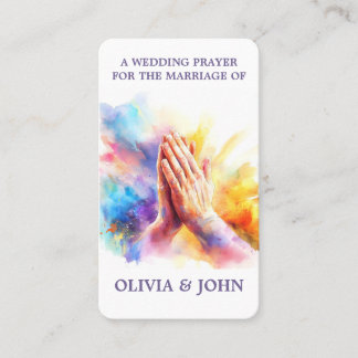 Visita Tarjeta de Oración de Boda Orando Por Ti Tarjeta