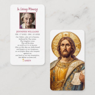 Visita Tarjeta de oración de Cristo Pantocrator El Padren