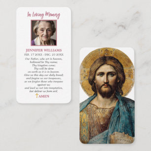 Visita Tarjeta de oración de Cristo Pantocrator Jesús
