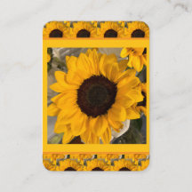 Tarjeta de oración de girasol