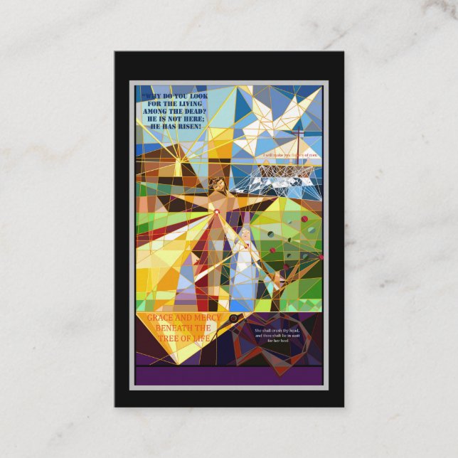 Visita Tarjeta de oración de Jesús (Anverso)