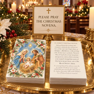 Visita Tarjeta de oración de la Novena de Navidad de San