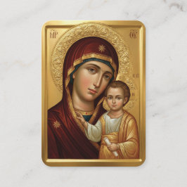 Visita tarjeta de oración de la Virgen María