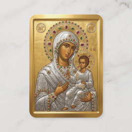 Visita tarjeta de oración de la Virgen María