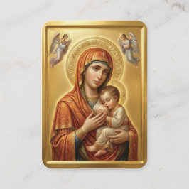 Visita tarjeta de oración de la Virgen María