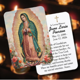 Visita Tarjeta de Oración de Nuestra Señora de Guadalupe