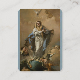 Visita Tarjeta de oración de Nuestra Señora de la Inmacul