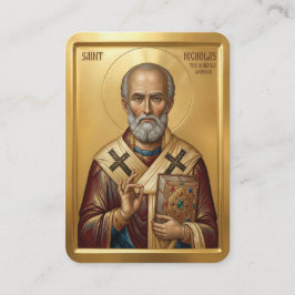 Visita tarjeta de oración de San Nicolás