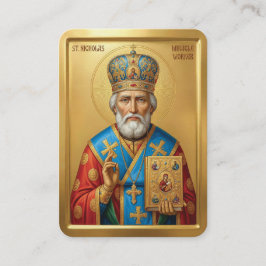 Visita tarjeta de oración de San Nicolás