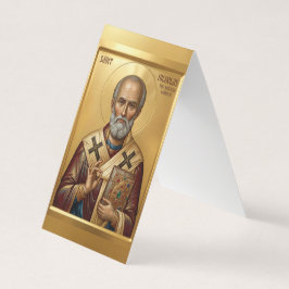 Visita tarjeta de oración de San Nicolás
