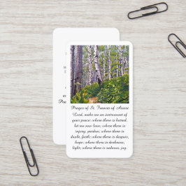 Visita Tarjeta de oración de simpatía de San Francisco de