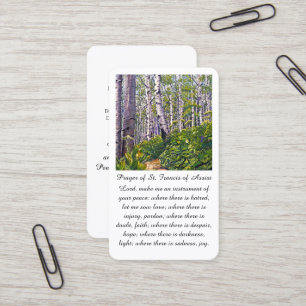 Visita Tarjeta de oración de simpatía de San Francisco de