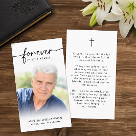 Visita Tarjeta de oración de simpatía para funeral modern