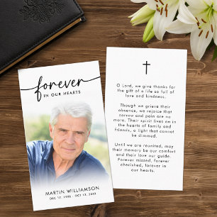 Visita Tarjeta de oración de simpatía para funeral modern