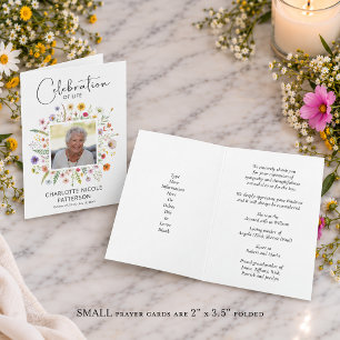 Visita Tarjeta de oración fotográfica de celebración de l