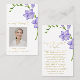 Visita Tarjeta de oración fúnebre con foto conmemorativa 