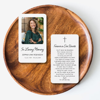 Visita Tarjeta de oración fúnebre con foto en memoria amo